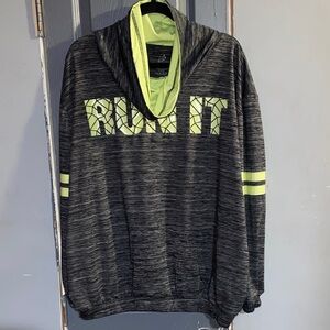Gray and Yellow Women's Hoodie